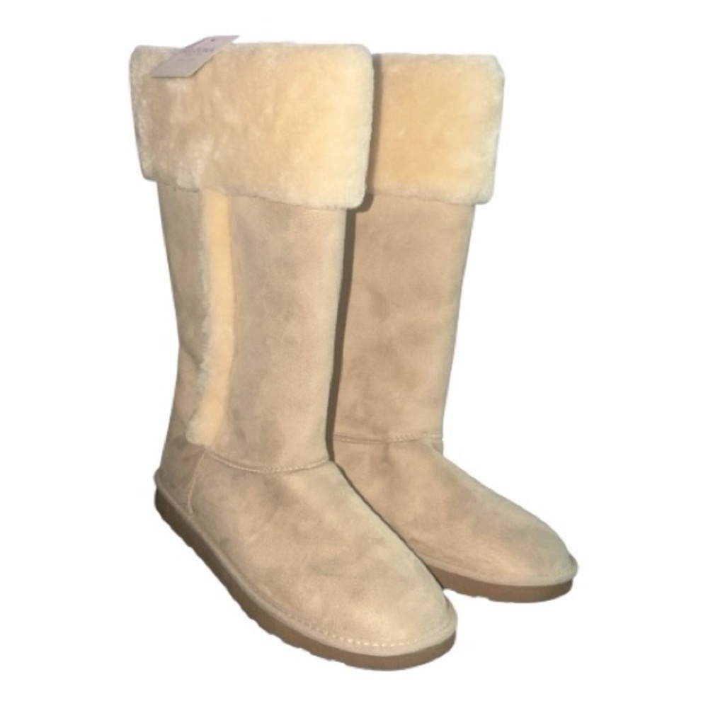 Arizona Jean Company Beige Shearling Woman’s Winter Boots Size 11 NWT